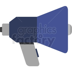 blue megaphone vector icon