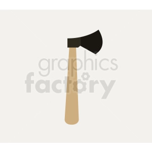 axe on square background