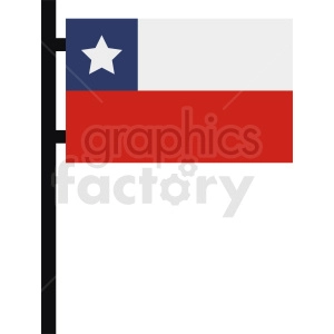 simple Chile flag icon