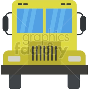 school bus vector icon graphic clipart no background