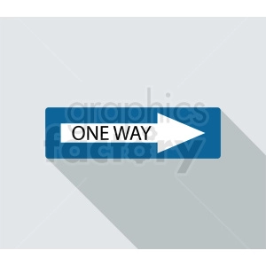 one way sign vector icon