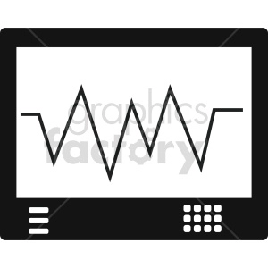 ekg machine vector icon graphic clipart 5