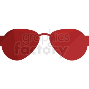 red sunglasses vector clipart