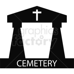 cemetery vector clipart