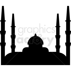 mosque vector silhouette