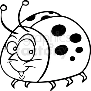 Cheerful Cartoon Ladybug