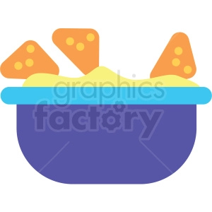 chip bowl vector clipart