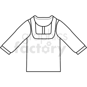black white sweatshirt icon vector clipart
