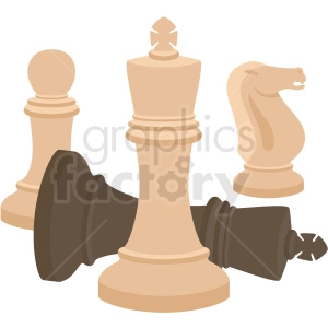 chess pieces vector clipart