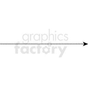 dotted line with arrow end vector asset