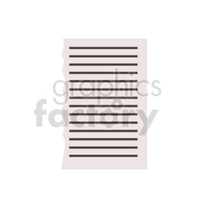 ripped piece of paper vector