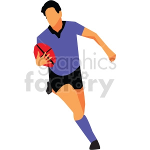 Olympic rugby player vector design