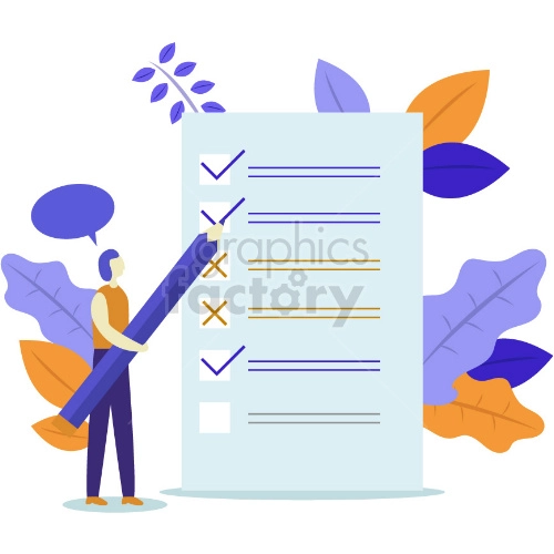 Checklist vector graphic