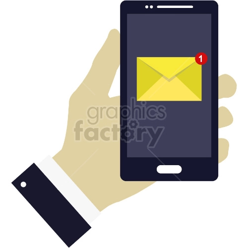 hand holding phone clipart
