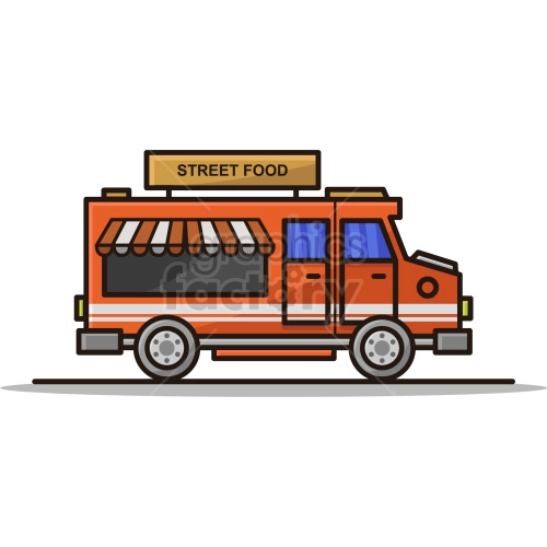 food truck vector graphic