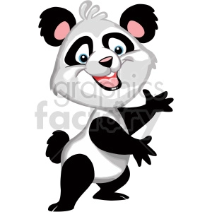 Panda Clipart-smiling baby panda clip art