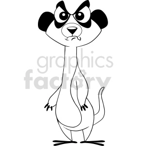 Cartoon Raccoon Character