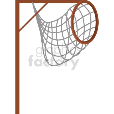 polo goal net vector clipart