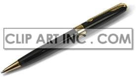 Elegant Black and Gold Ballpoint Pen