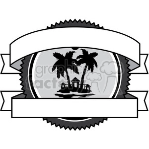crest logo template 017