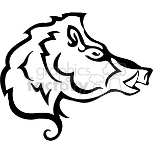 Wild Boar Vinyl-Ready Vector Outline for Personal & Commercial Design Use