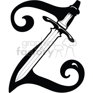 Letter Z Sword
