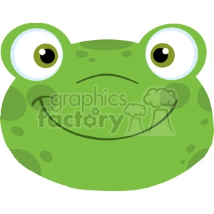 Cartoon Funny Frog Face