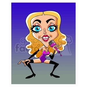 Madonna cartoon caricature