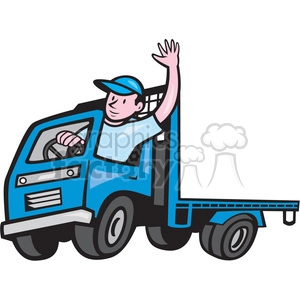 FLATBED TRUCK driver wave ISO