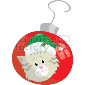 kitten christmas ornament 2