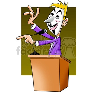 vector clipart image of anonymous politician