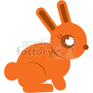 Brown Bunny vector image RF clip art