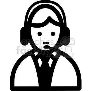 people tech support vector icon