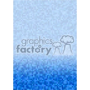 A gradient pixel art image featuring a transition from light blue at the top to dark blue at the bottom.