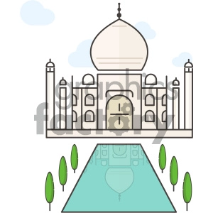 Taj Mahal vector art