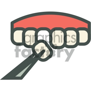 pulling teeth dental vector flat icon designs