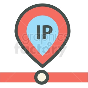 ip address web hosting vector icons
