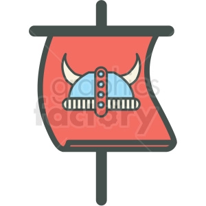 viking sail vector icon