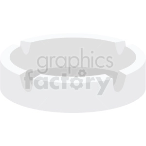 ashtray vector flat icon clipart with no background
