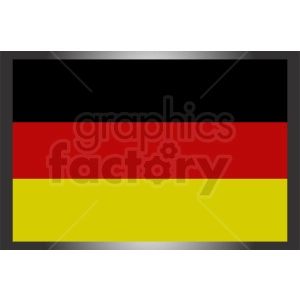 This image is a simple representation of the flag of Germany. It features three horizontal stripes of black, red, and gold (or yellow), which are the national colors of Germany.