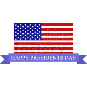 usa flag happy presidents day vector design