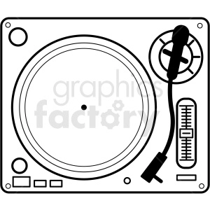 turntable vector