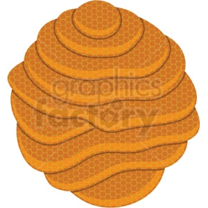 layers of honeycomb vector clipart no background