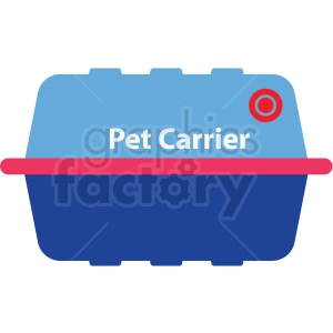 cartoon pet carrier vector clipart