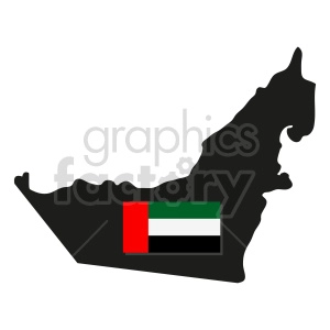 United Arab Emirates flag vector clipart 01