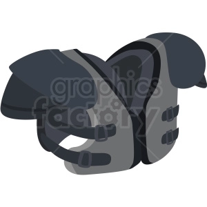 football shoulder pads vector clipart no background