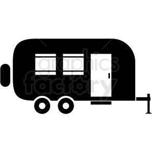 vector trailer icon clipart