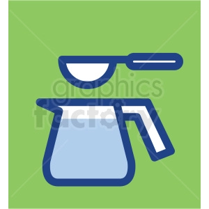 pitcher with spoon vector icons