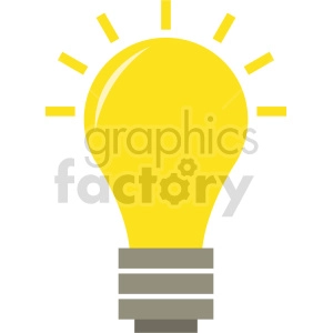 lightbulb vector icon graphic clipart 2