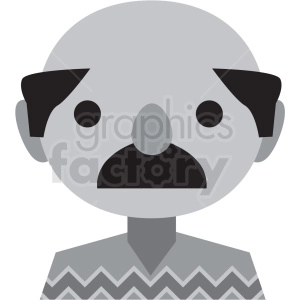 day of the dead mexican man vector icon clipart